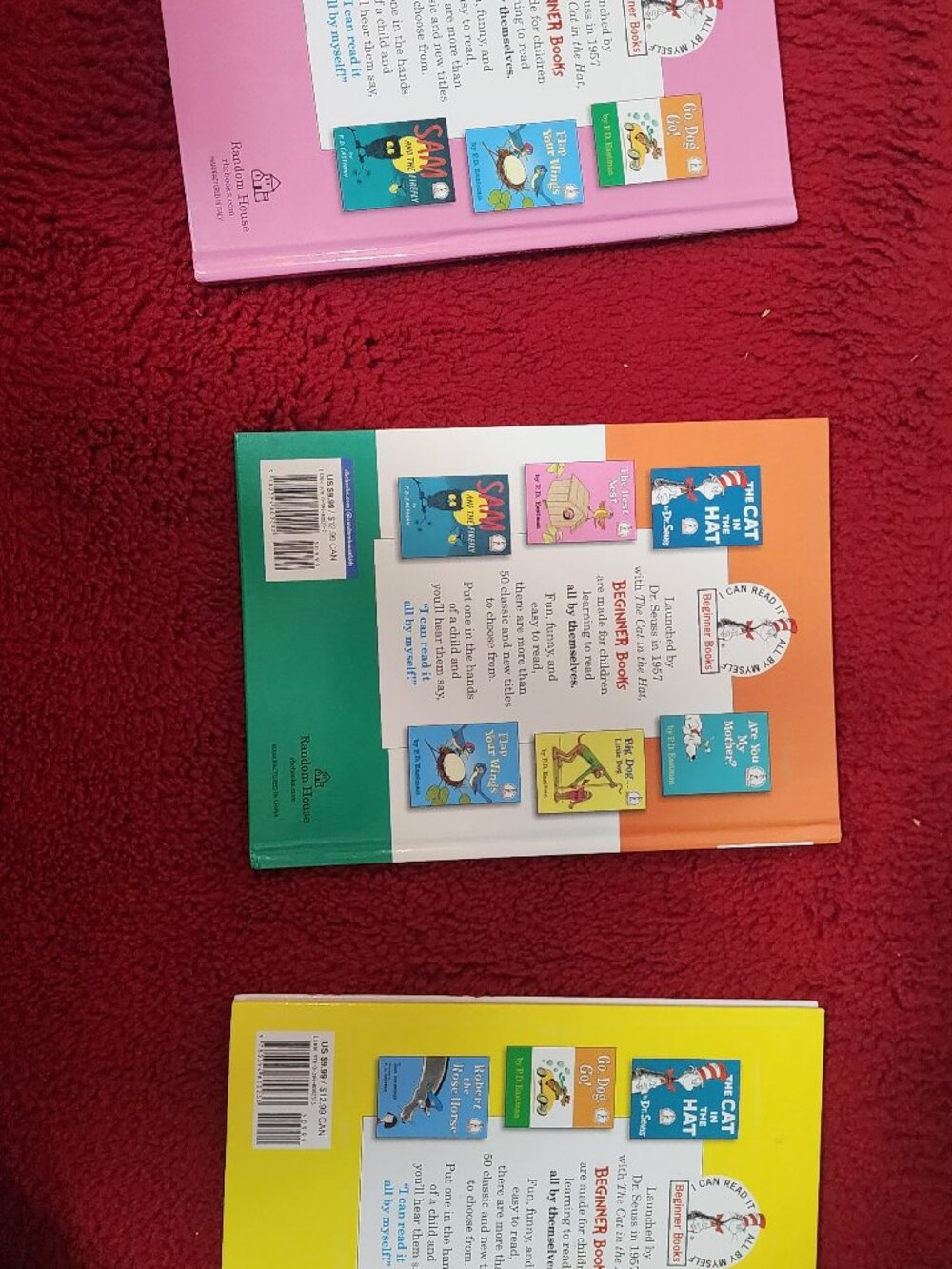 3 Beginner Books Hardcover Bundle – P.D. Eastman Classic Children’s Books